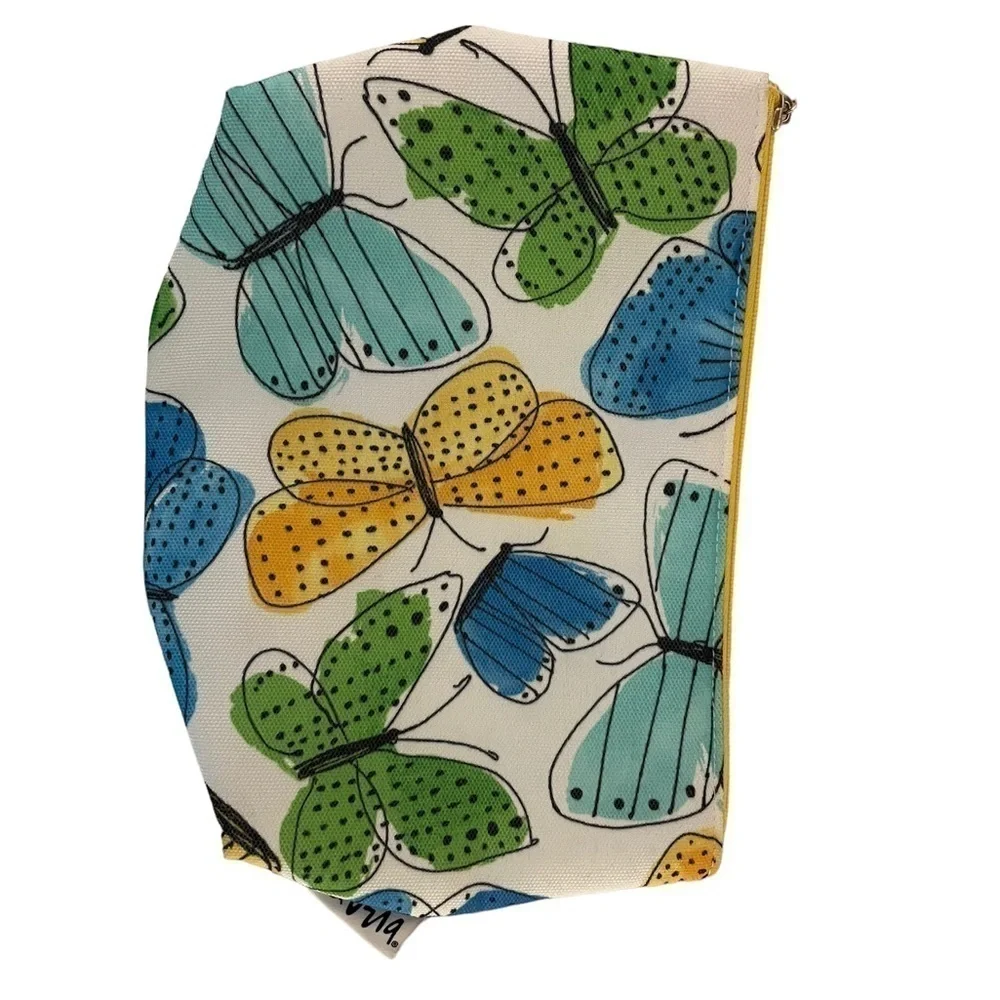 Vera Neumann for Clinique Butterfly Makeup Cosmetic Bag colorful storage bag